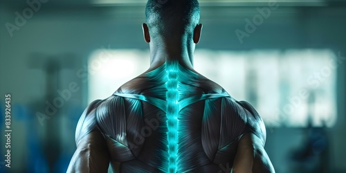 Anatomy of the Human Back Muscles: A Rear View. Concept Anatomy, Human Back, Muscles, Rear View, Physiology