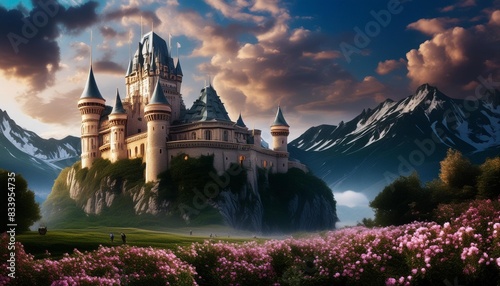 fantasy majestic palace fantasy scenary concept art
