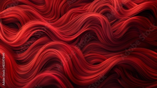 Flowing red hair background texture