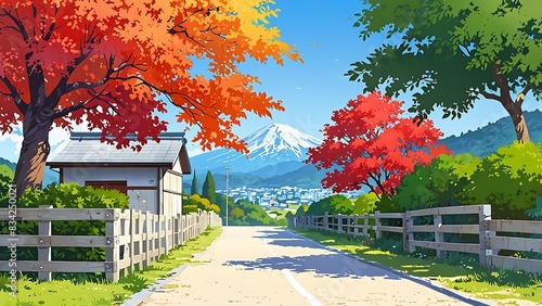 Anime Torii Gate Japanese view