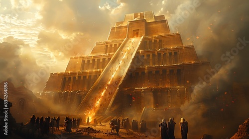 Step into ancient city of Ur during the time of the Sumerians where the ziggurat dedicated to the moon god Nanna rises against the Mesopotamian sky