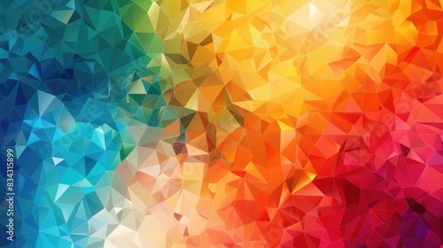 Multicolor Geometric Polygonal Background