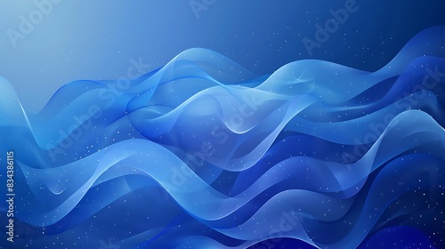 An abstract gradient background from light blue to deep cobalt blue