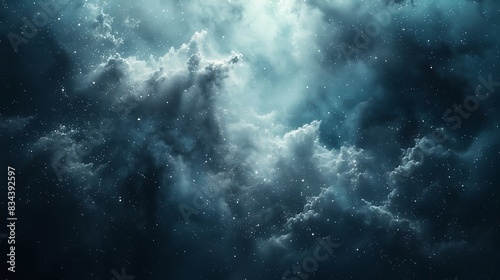 Space Fog background, Thick, foggy clouds of cosmic dust, abstract clean minimalist background graphics, UHD