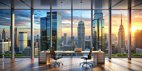 Modern building office skyscrapers city wallpaper background, skyscrapers, modern, buildings, office, city, urban, architecture, skyline, business district, corporate, metropolis, downtown