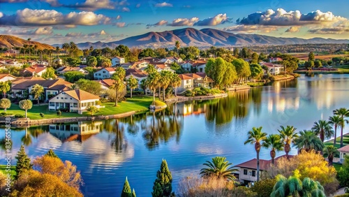 Scenic view of Eastlake Chula Vista in San Diego County, Eastlake, Chula Vista, San Diego County, California, urban, cityscape, residential, architecture, skyline, buildings, homes, houses