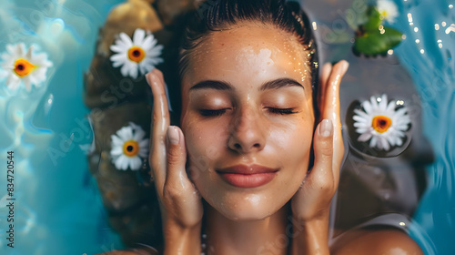 national relaxation day with spa days and wellness activities. generative ai