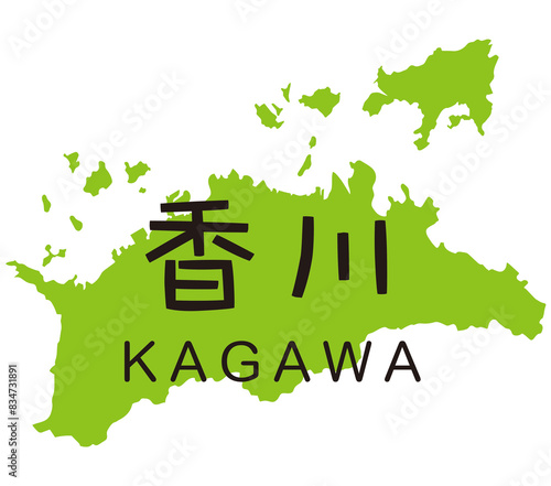 香川県 地図 アイコン 観光 素材