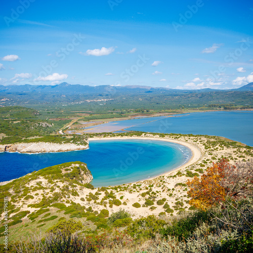 Beautiful beach lagoon in Greece, Peloponnese