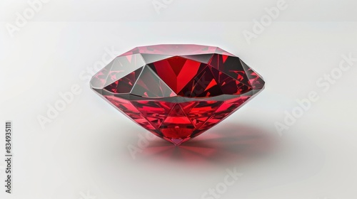 A deep red sapphire represents spirituality.