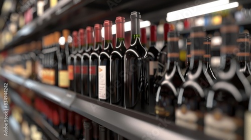 Assorted Wine Bottles on Retail Store Shelves – Shopping for Wine