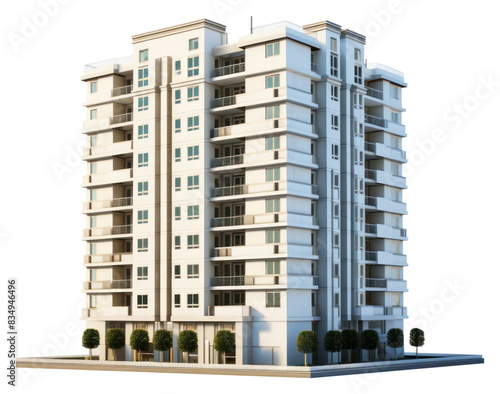 PNG Residential building architecture city white background.