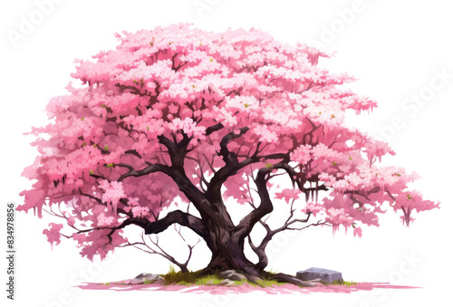 PNG Sakura tree blossom flower plant.