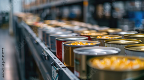 Production Line of Canned Food in Clean Factory Environment