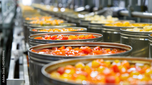 Production Line of Canned Food in Clean Factory Environment