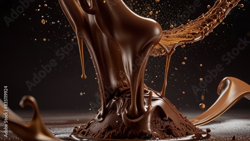 World Chocolate Day. Delicious and sweet chocolate.