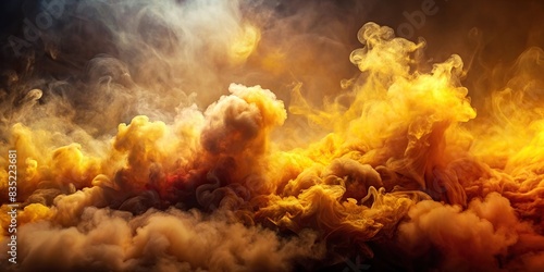 Warm colorful smoke and fog with high contrast background texture, shining golden tones, smoke, fog, warm, colorful, high contrast, background, texture, golden, artistic, abstract, vibrant