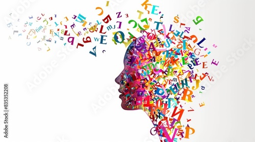 Reading comprehension, language spoken, and Autistic spectrum (or Dyslexia) disorder concept as a symbol of mental health