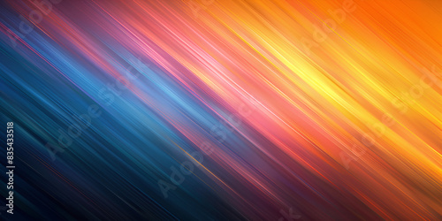 Lines abstract background. Diagonal of colored rays. Striped space of light. 