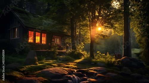 Sunrise at the cottage. 