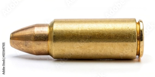 Brass bullet isolated on background, ammunition, bullet, brass, firearm, weapon, isolated,shiny, metal, round, close-up, defense, danger, shooting, gun, military, war, crime