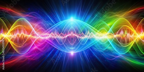 Abstract image of psychic scalar waves in electromagnetic spectrum , remote viewing, psychic, scalar waves, electromagnetic, spectrum, energy, visualization, abstract, wave patterns, signals