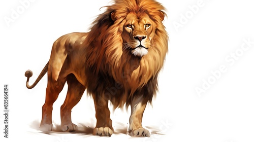 lion isolated on white