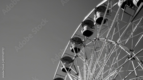 Monochrome ferris wheel