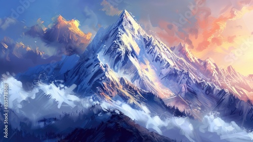 Summit of a mountain