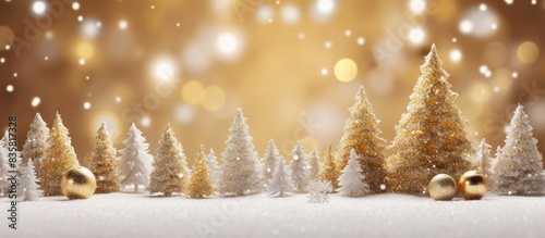 Close-up of a Christmas decoration placed on a rustic wooden surface, with empty space for text or additional images.