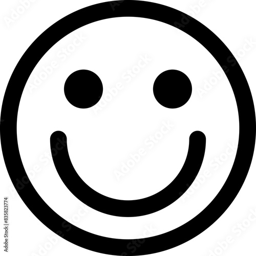 Smile Face Vector Icon Isolated.