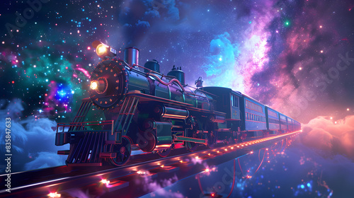 Milky Way Train Travels in Space, Starlight Trip
