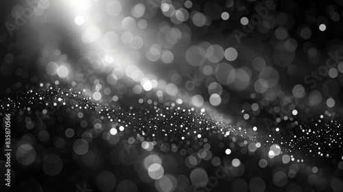 Dynamic Bokeh Lights Background with Motion Blur Generative AI