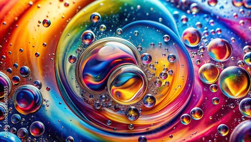 Colorful abstract background with swirling air bubbles in liquid , vibrant, colorful, abstract, background, bubbles, liquid, texture, pattern, flowing, vibrant, dynamic, artistic, design