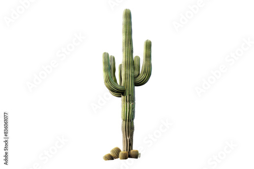 Saguaro cactus isolated on transparent background