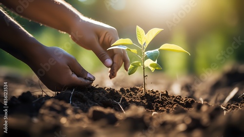 Planting trees to help save the planet