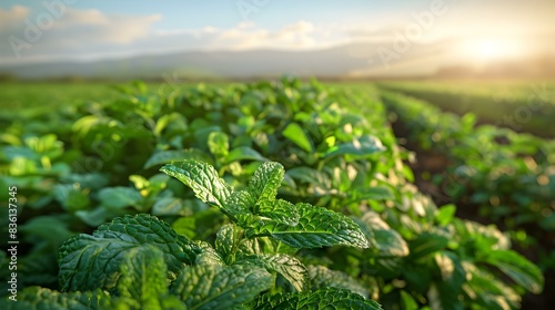 a mint field lush green pic