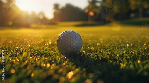 a golf ball close-up pic