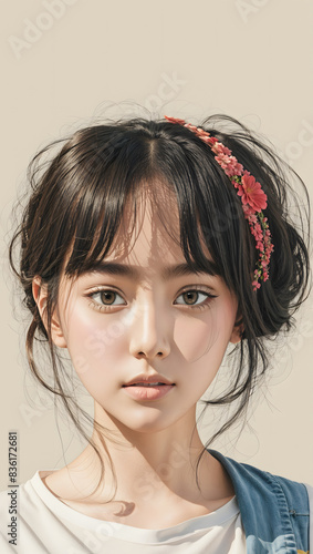 poster portrait of a girl