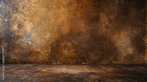 A brown vinyl backdrop with a matte finish, perfect for creating a warm and earthy atmosphere in studio photography