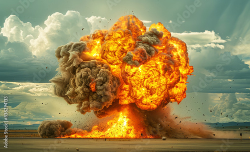 a huge explosion 