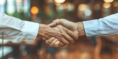 The Symbolic Meaning of Handshakes in Business Agreements and Corporate Settings. Concept Corporate Etiquette, Business Communication, Symbolic Gestures, Professionalism, Nonverbal Communication