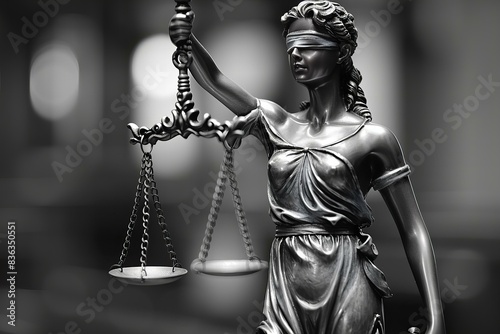 Lady justice with scale of justice