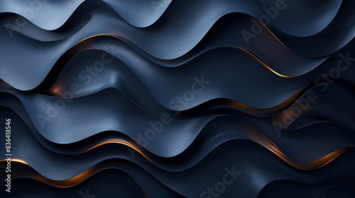 Modern black and blue abstract background. Embedded gradient. Dark. Web banner. Geometric shape.