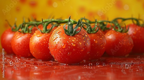 Free photo New front view of a delicious tomato surrounded by tomatoes