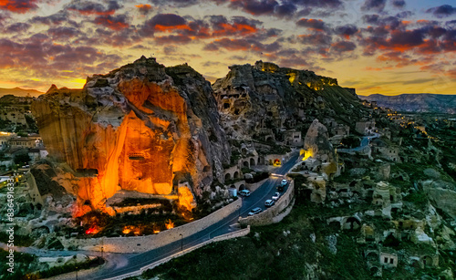 View of Urgup in Nevsehir Province in Cappadocia, Turkey
