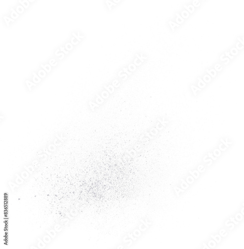 a premium isolated cutout image of fine white powder of flour