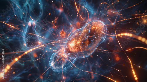 Artistic depiction of quantum entanglement