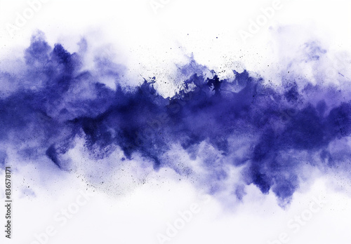 indigo ink splashes, indigo paint splash, indigo watercolor splashes on white, blue ink splashes, indigo smoke on white, Indigo color watercolor splash paint effect on white background, colorful 