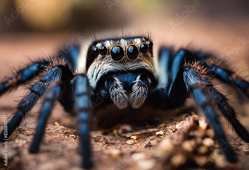 A close-up with a tarantula